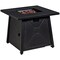 30 Square Gas Fire Pit Table Propane 50,000 Btu Patio Yard W/ Lava Rocks